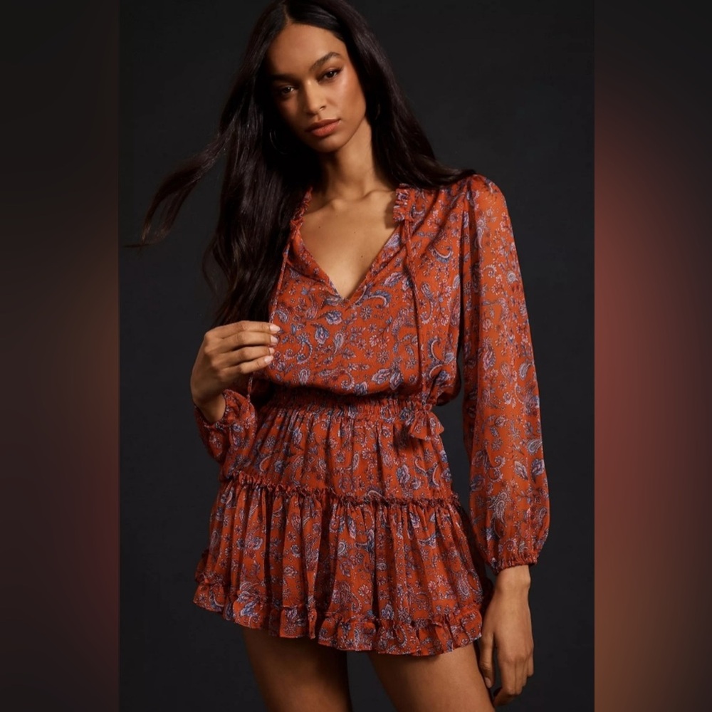 MISA LOS ANGELES Lorena Paisley Dress